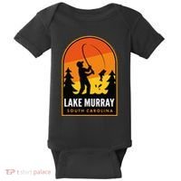 Lake Murray South Carolina Fishing Baby Bodysuit thumb 0