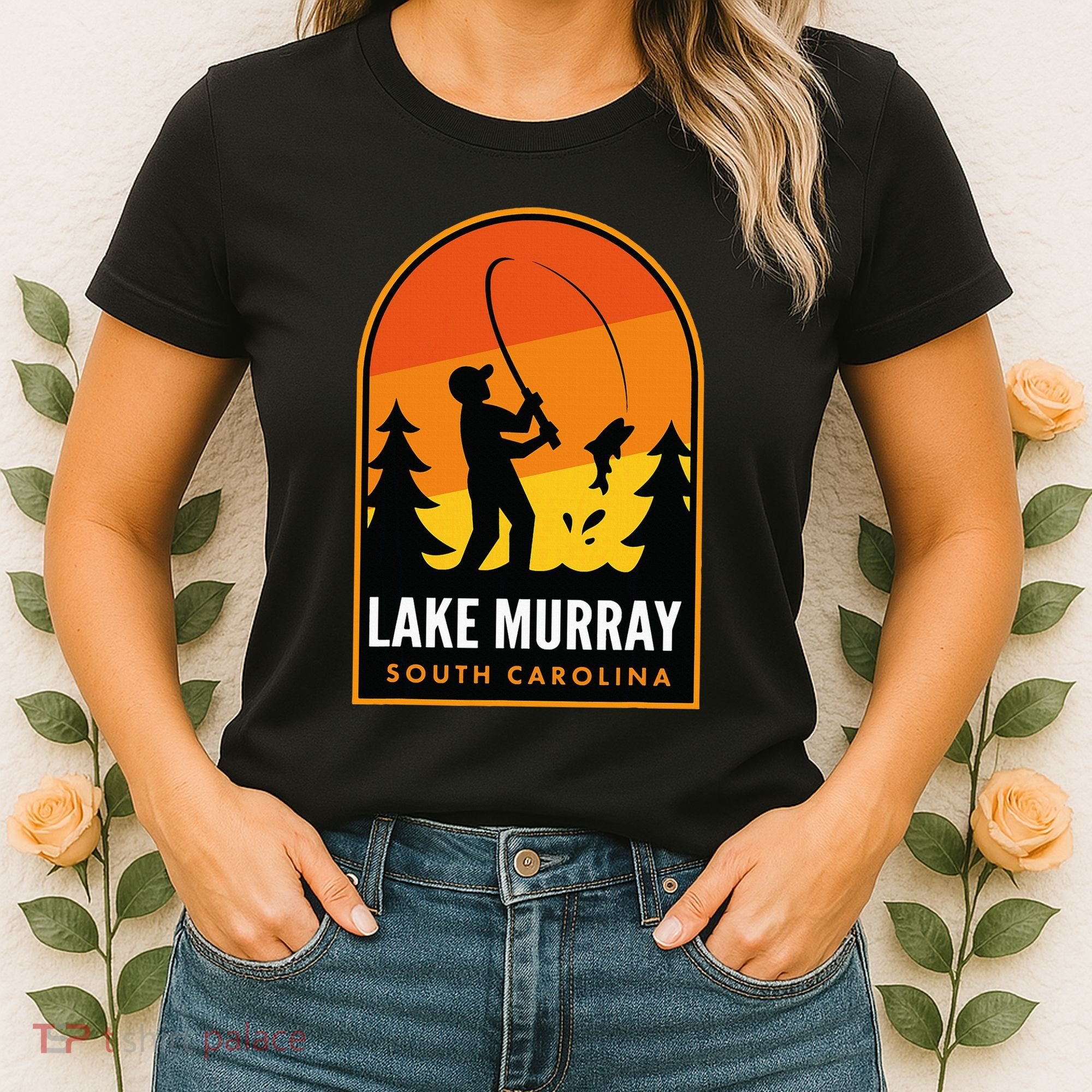Lake Murray South Carolina Fishing Women's T-Shirt