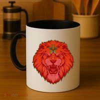 Lion Moroccan Soccer Supporter Morocco Flag Soccer Lover Gift Coffee Mug thumb 4