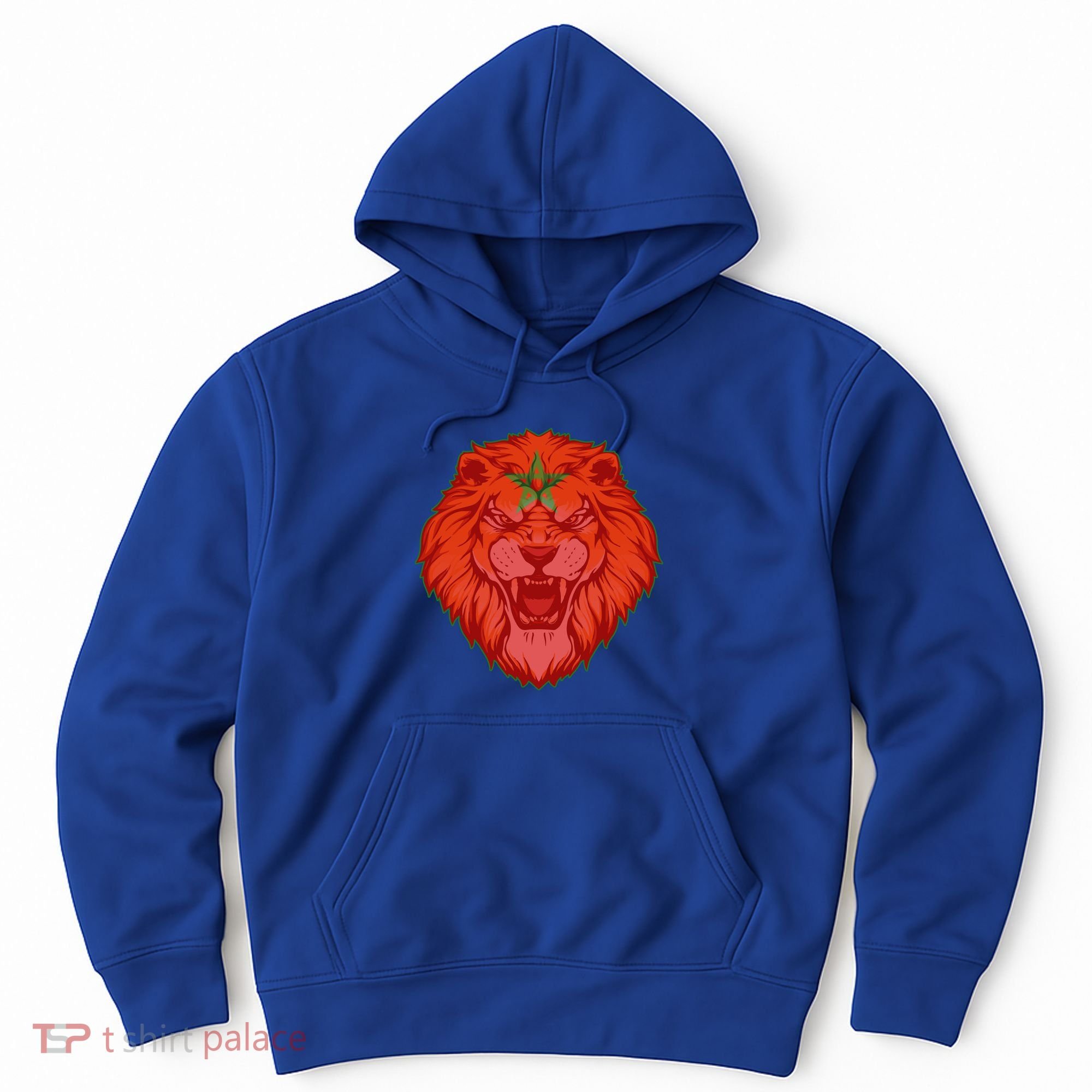 Lion Moroccan Soccer Supporter Morocco Flag Soccer Lover Gift Hoodie