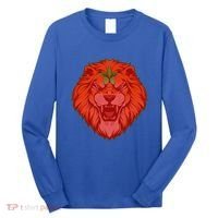 Lion Moroccan Soccer Supporter Morocco Flag Soccer Lover Gift Long Sleeve Shirt thumb 0