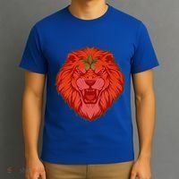 Lion Moroccan Soccer Supporter Morocco Flag Soccer Lover Gift T-Shirt thumb 3