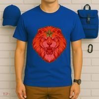 Lion Moroccan Soccer Supporter Morocco Flag Soccer Lover Gift T-Shirt thumb 6