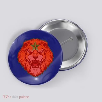 Lion Moroccan Soccer Supporter Morocco Flag Soccer Lover Gift Button