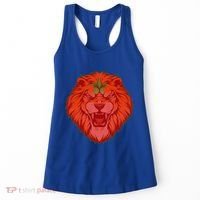 Lion Moroccan Soccer Supporter Morocco Flag Soccer Lover Gift Women's Tank Top thumb 0