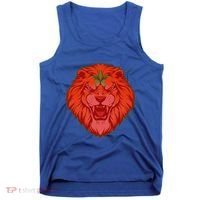 Lion Moroccan Soccer Supporter Morocco Flag Soccer Lover Gift Tank Top thumb 0