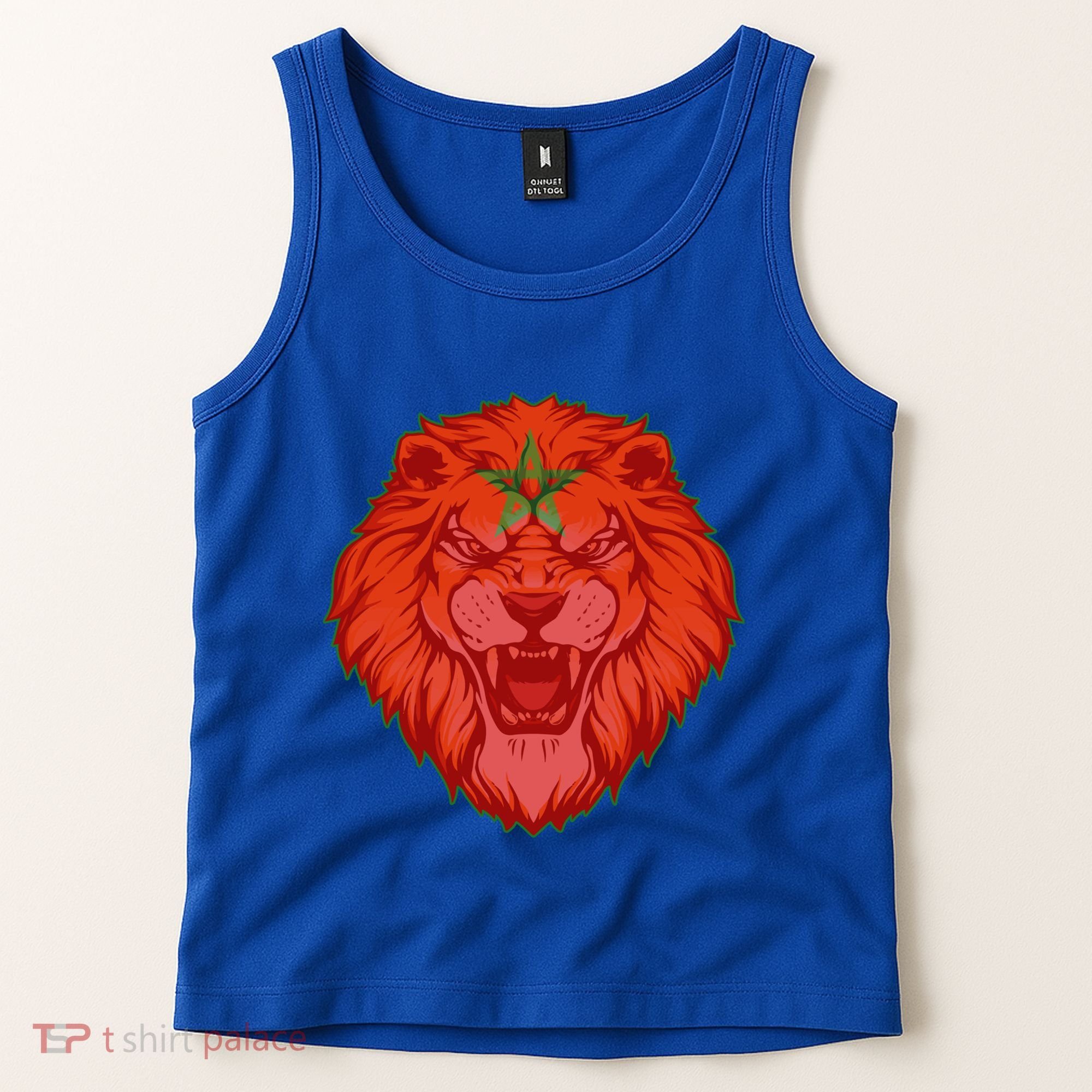 Lion Moroccan Soccer Supporter Morocco Flag Soccer Lover Gift Tank Top