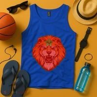 Lion Moroccan Soccer Supporter Morocco Flag Soccer Lover Gift Tank Top thumb 4