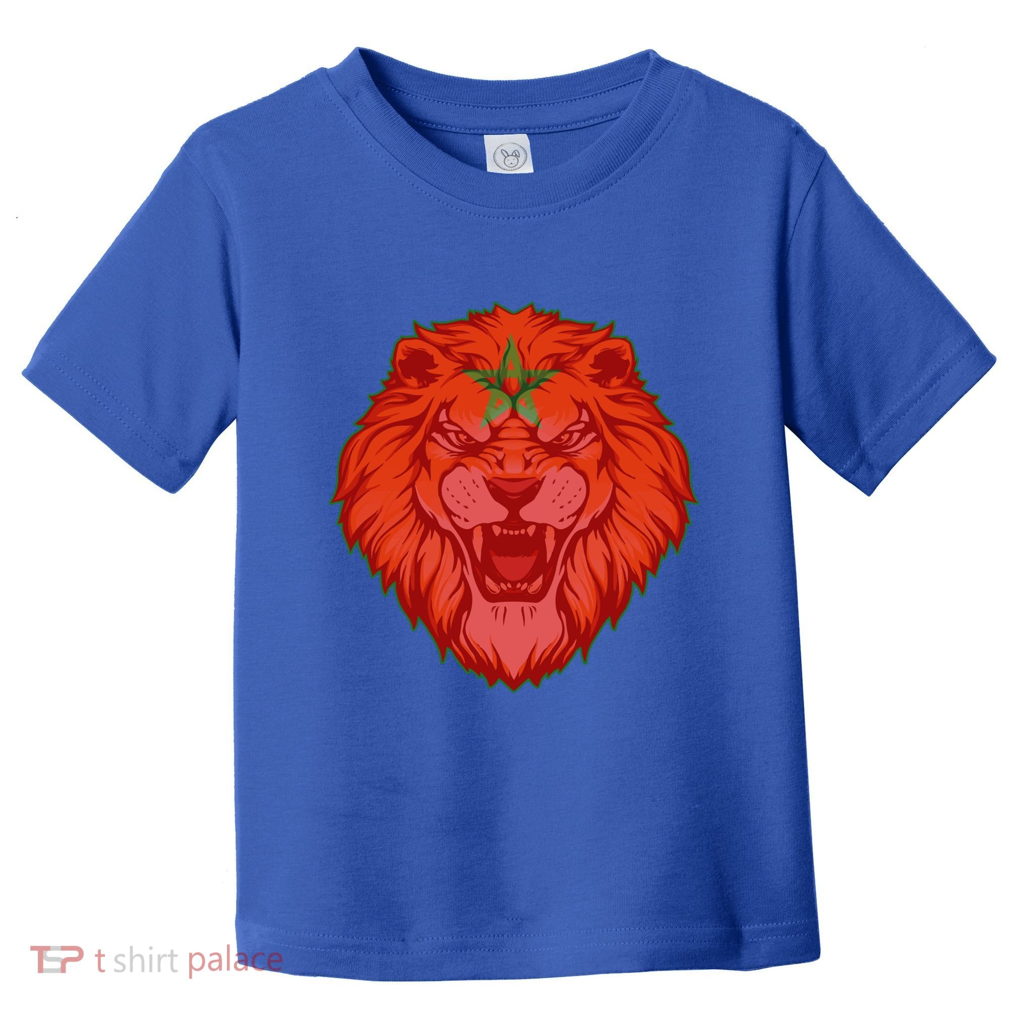 Lion Moroccan Soccer Supporter Morocco Flag Soccer Lover Gift Toddler T-Shirt