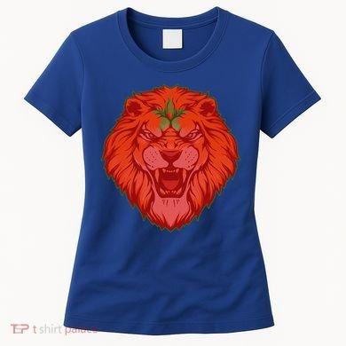 Lion Moroccan Soccer Supporter Morocco Flag Soccer Lover Gift Women's T-Shirt