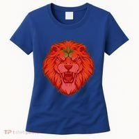 Lion Moroccan Soccer Supporter Morocco Flag Soccer Lover Gift Women's T-Shirt thumb 0