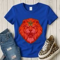 Lion Moroccan Soccer Supporter Morocco Flag Soccer Lover Gift Women's T-Shirt thumb 3