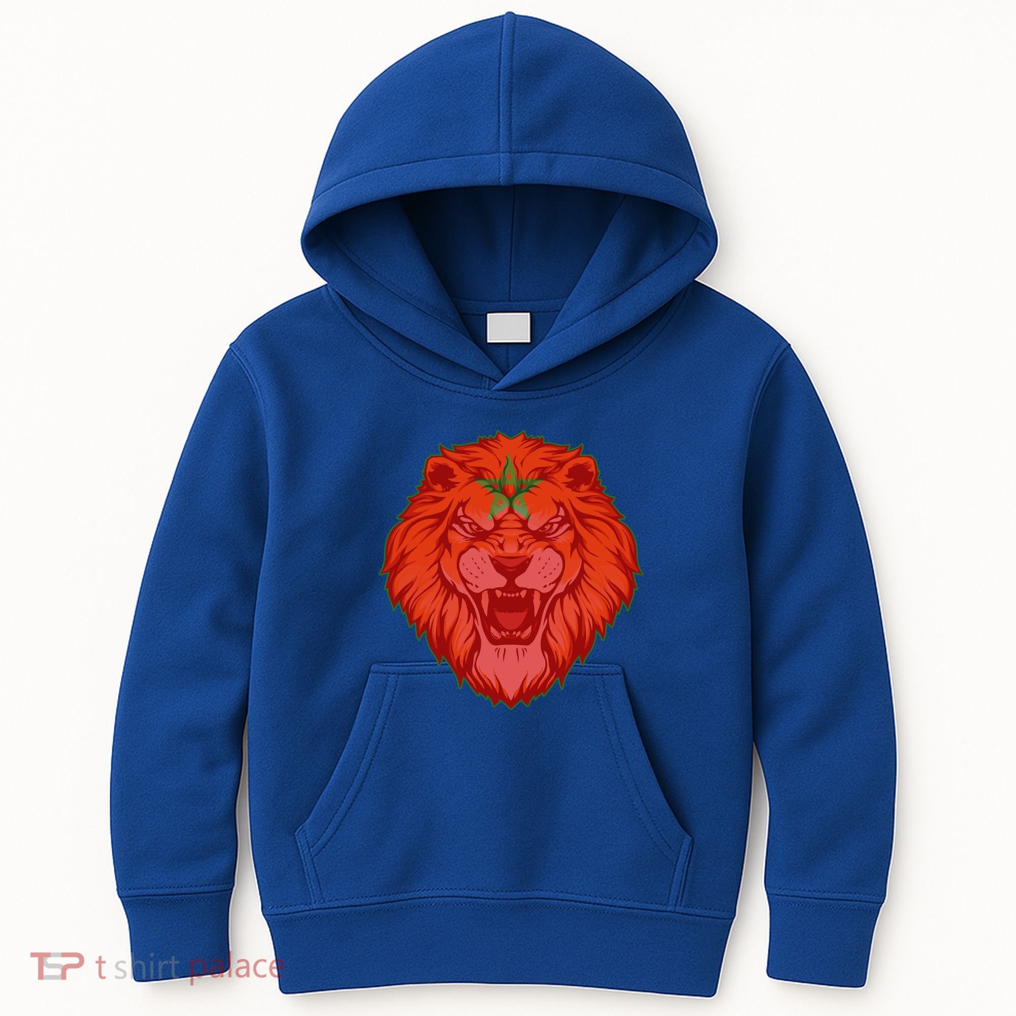 Lion Moroccan Soccer Supporter Morocco Flag Soccer Lover Gift Kids Hoodie
