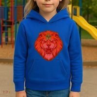 Lion Moroccan Soccer Supporter Morocco Flag Soccer Lover Gift Kids Hoodie thumb 3