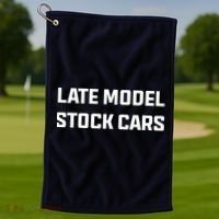Late Model Stock Cars Golf Towel thumb 1