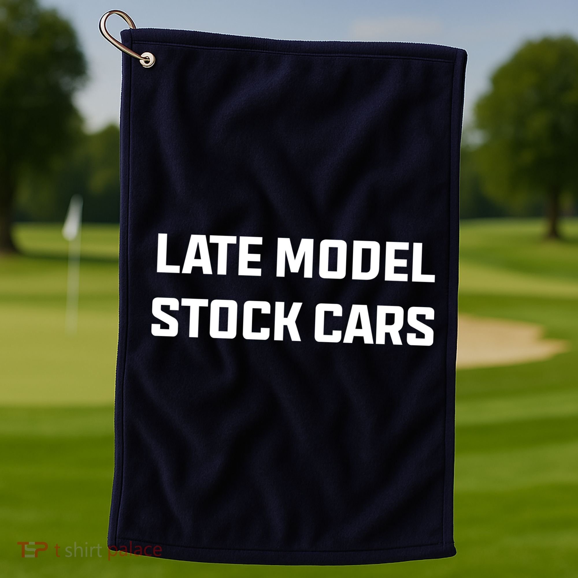 Late Model Stock Cars Golf Towel