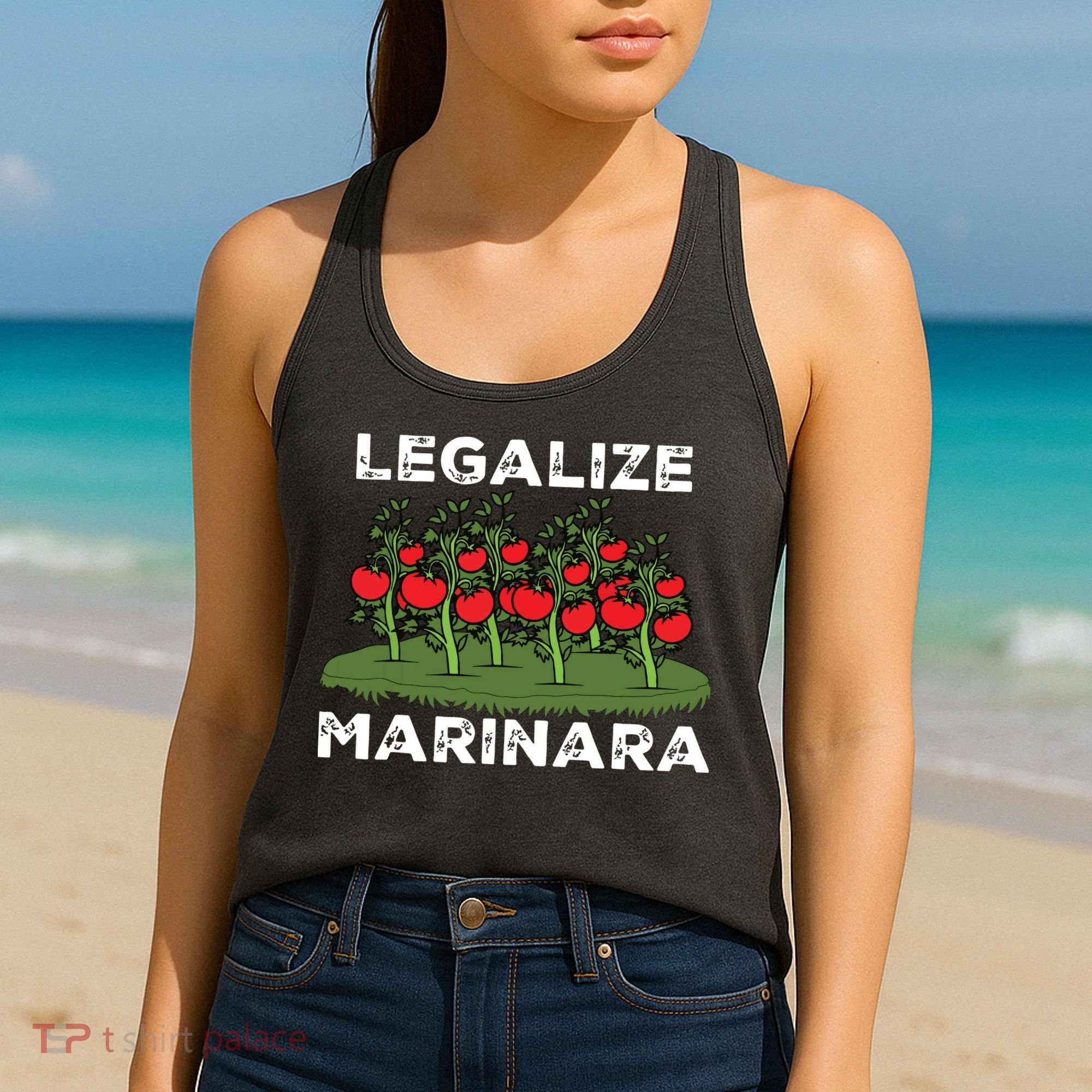 Legalize Marinara Sauce Italian Food Humor Women's Tank Top