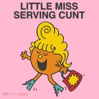 Little Miss Serving Cunt Coaster thumb 2