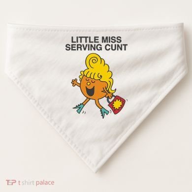 Little Miss Serving Cunt USA-Made Doggie Bandana