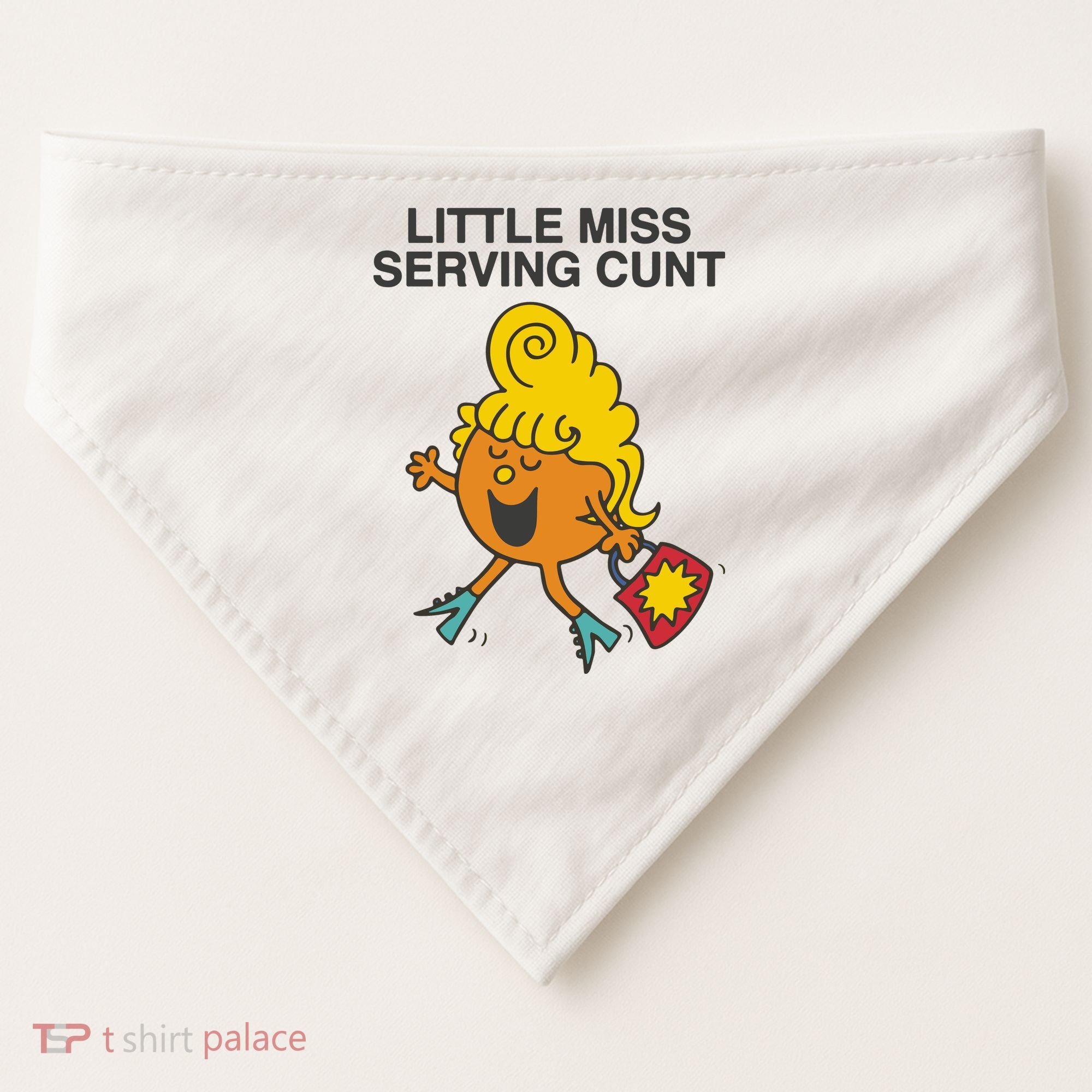 Little Miss Serving Cunt USA-Made Doggie Bandana