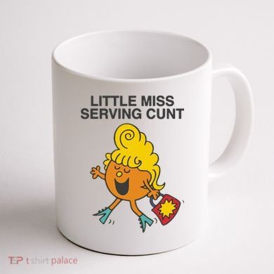 Little Miss Serving Cunt Coffee Mug back