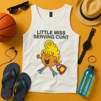 Little Miss Serving Cunt Tank Top thumb 4