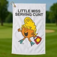 Little Miss Serving Cunt Golf Towel thumb 1