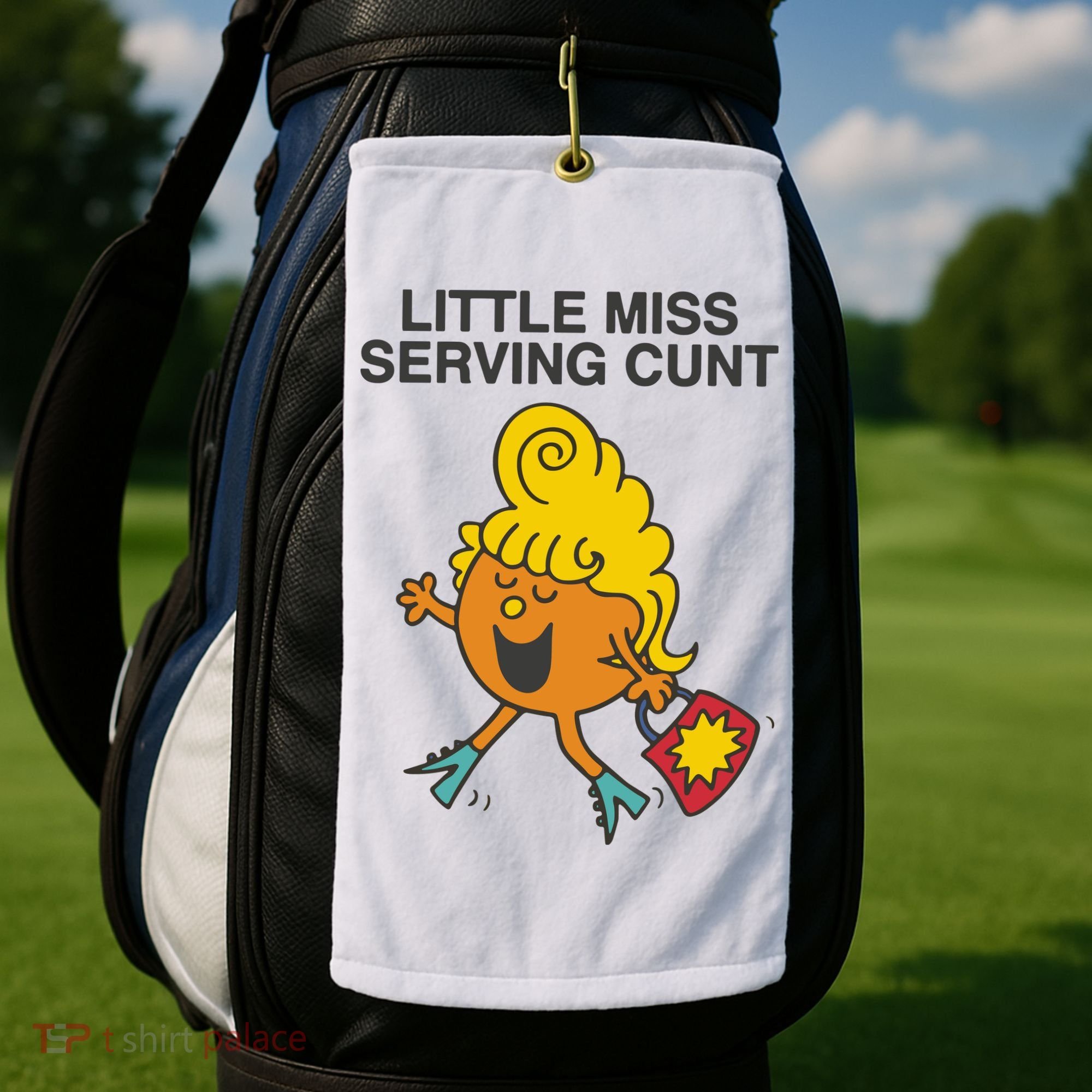 Little Miss Serving Cunt Golf Towel