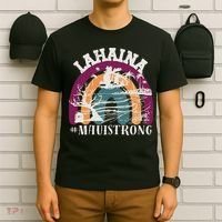 Lahaina Maui Strong Lahaina Banyan Tree Maui Hawaii Shoreline T-Shirt thumb 6