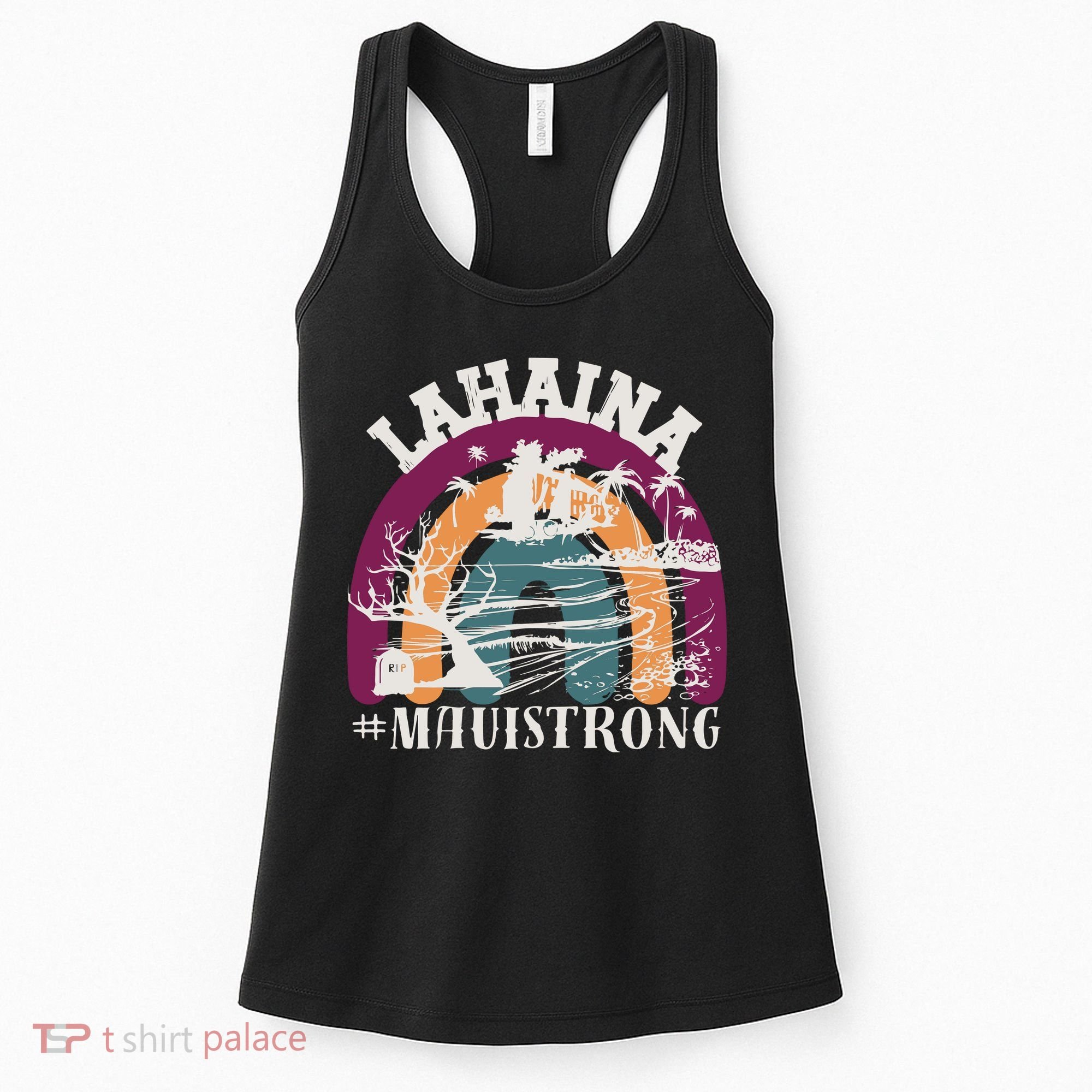 Lahaina Maui Strong Lahaina Banyan Tree Maui Hawaii Shoreline Women's Tank Top