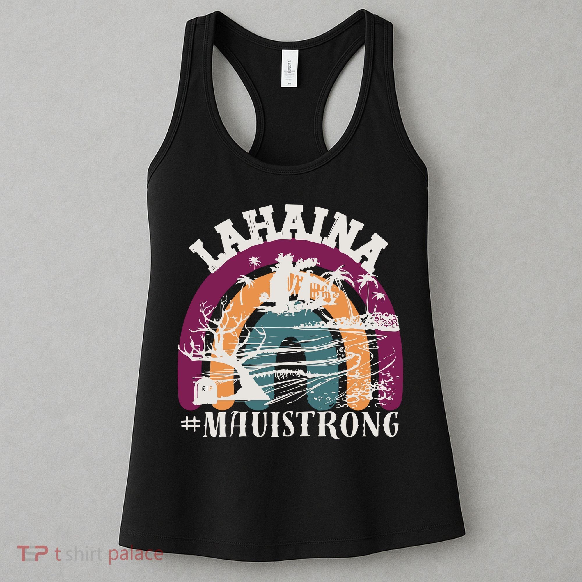 Lahaina Maui Strong Lahaina Banyan Tree Maui Hawaii Shoreline Women's Tank Top