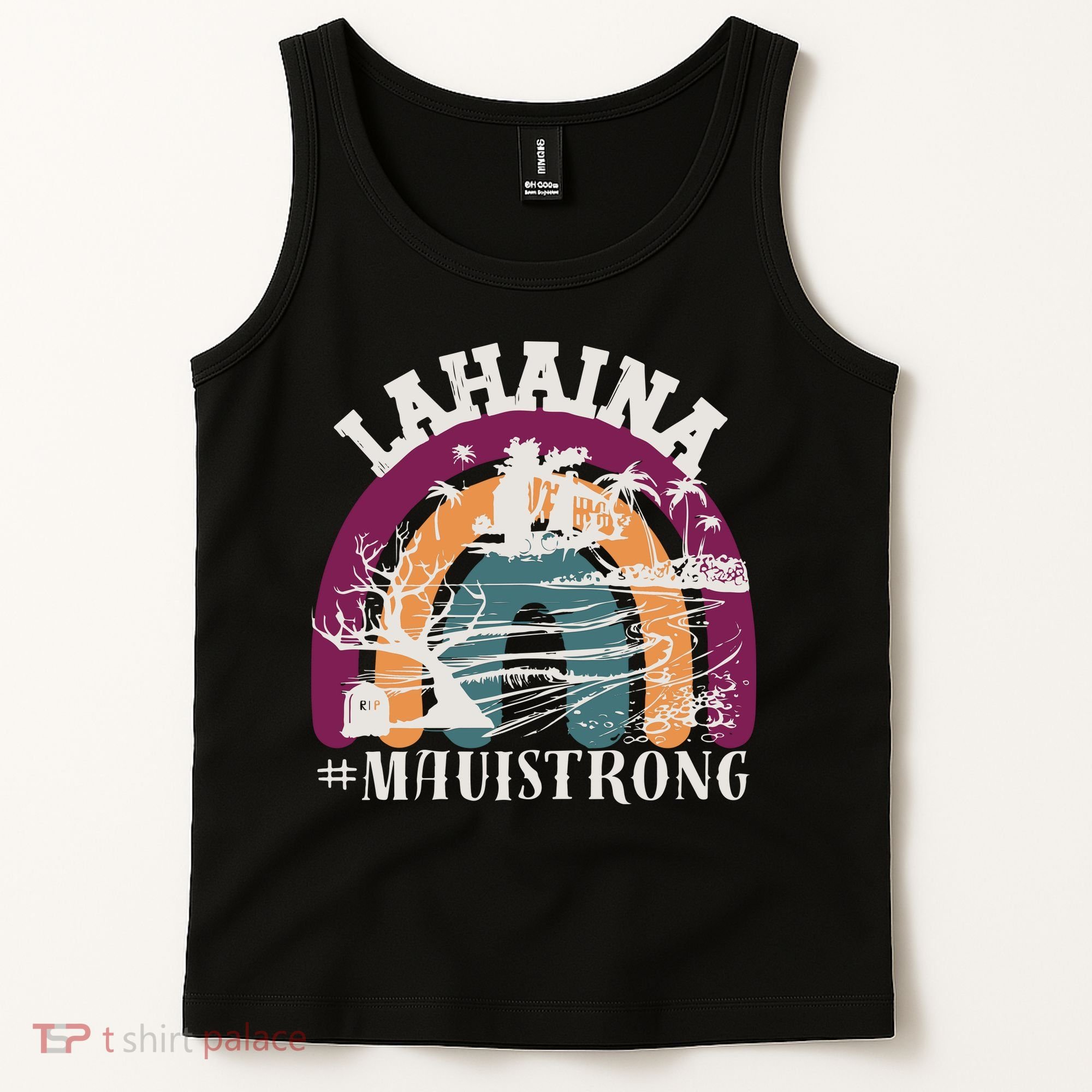 Lahaina Maui Strong Lahaina Banyan Tree Maui Hawaii Shoreline Tank Top