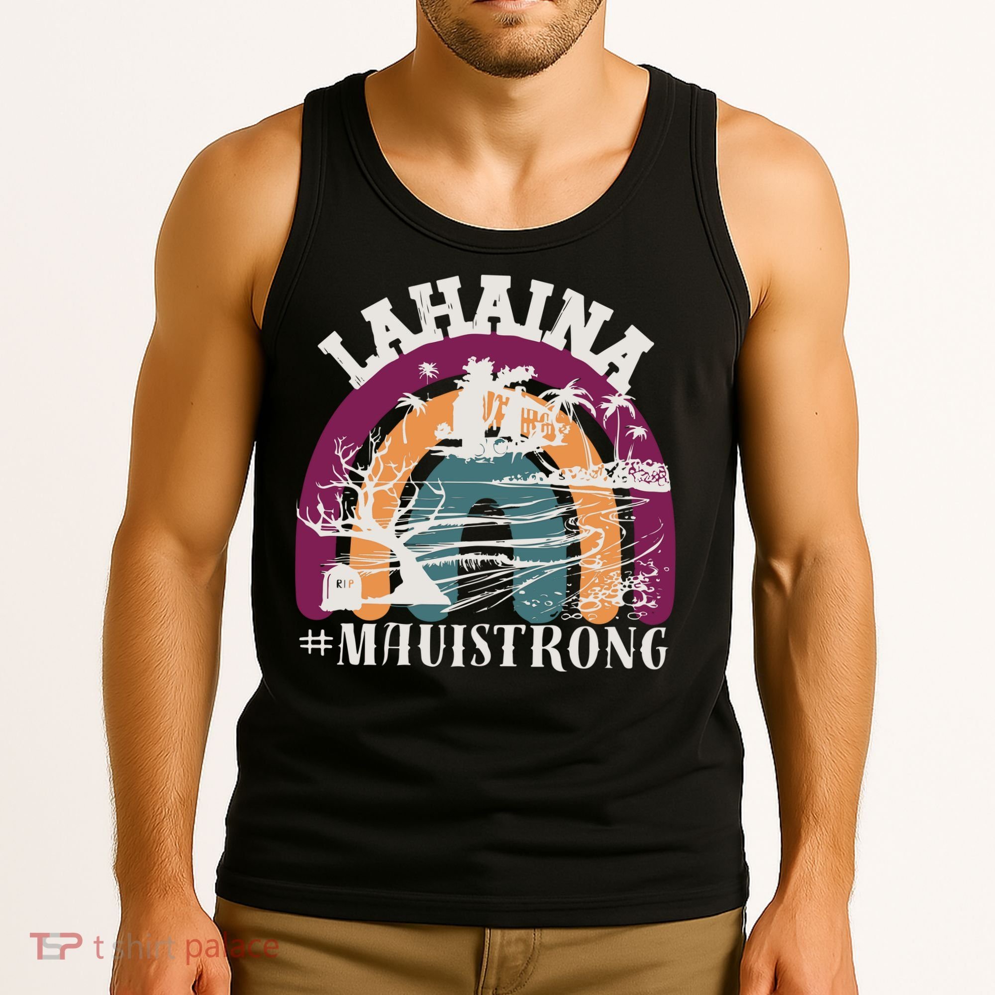 Lahaina Maui Strong Lahaina Banyan Tree Maui Hawaii Shoreline Tank Top
