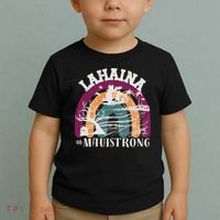 Lahaina Maui Strong Lahaina Banyan Tree Maui Hawaii Shoreline Toddler T-Shirt thumb 2