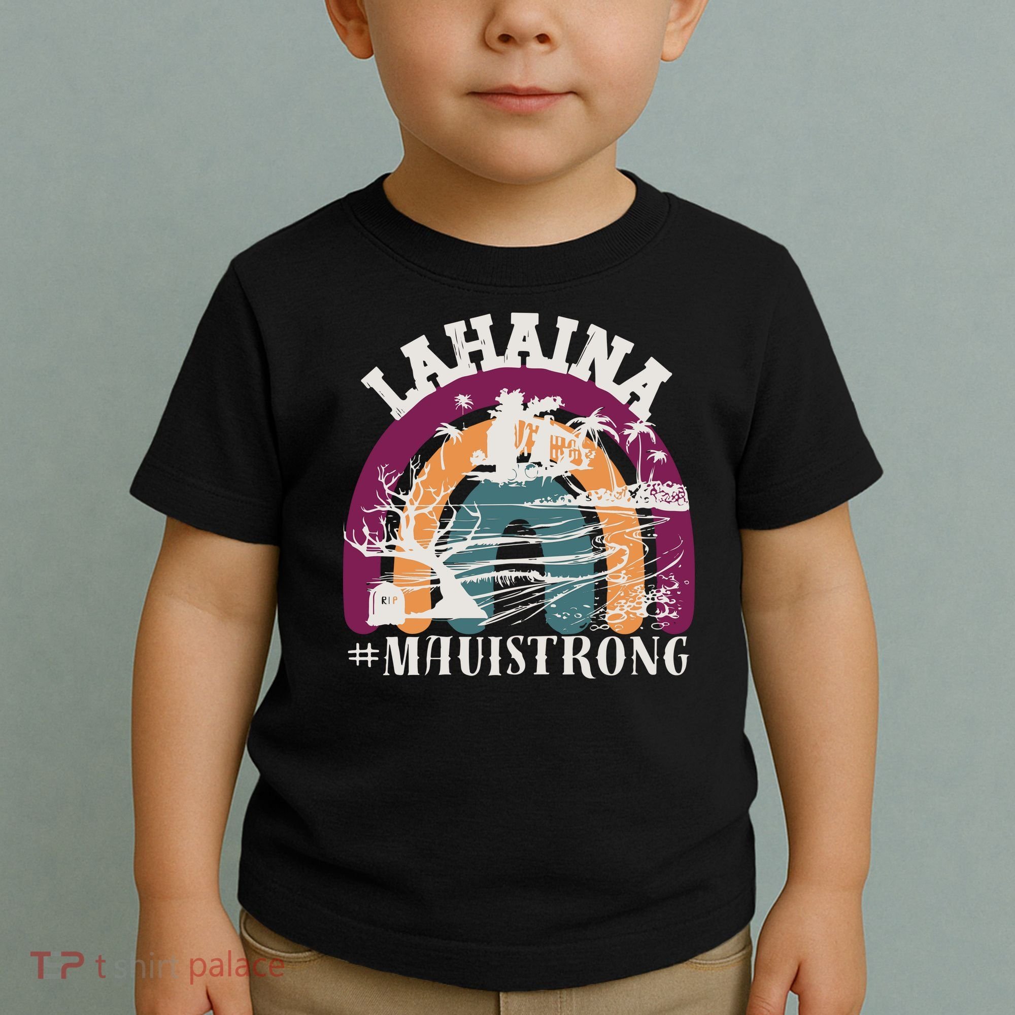 Lahaina Maui Strong Lahaina Banyan Tree Maui Hawaii Shoreline Toddler T-Shirt