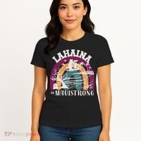 Lahaina Maui Strong Lahaina Banyan Tree Maui Hawaii Shoreline Women's T-Shirt thumb 4
