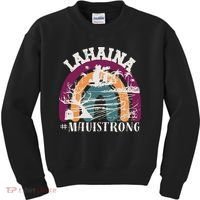 Lahaina Maui Strong Lahaina Banyan Tree Maui Hawaii Shoreline Kids Sweatshirt thumb 0