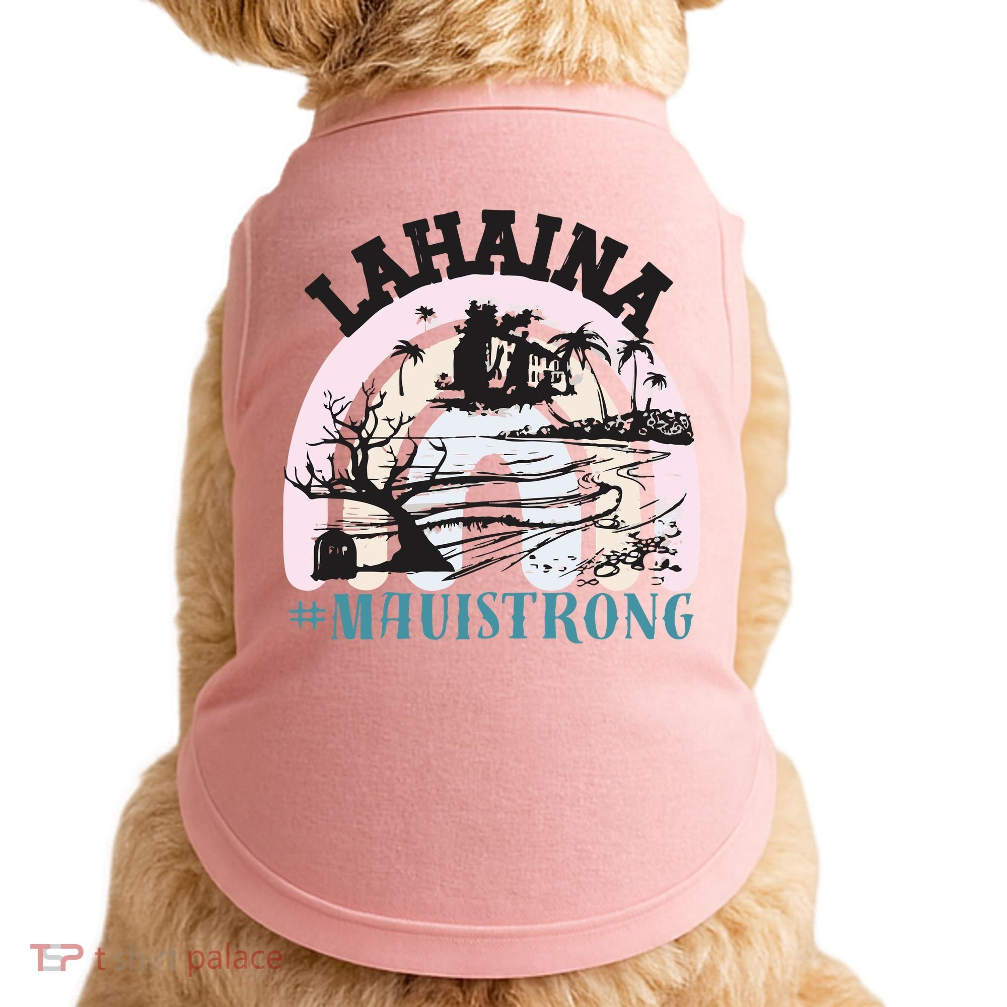 Lahaina Maui Strong Lahaina Banyan Tree Maui Hawaii Shoreline Doggie Tank