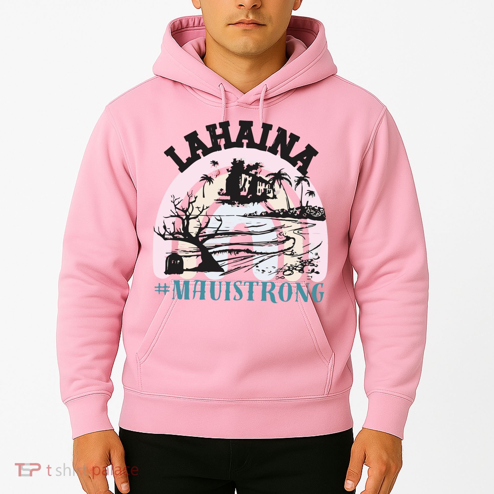 Lahaina Maui Strong Lahaina Banyan Tree Maui Hawaii Shoreline Hoodie