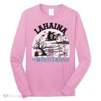 Lahaina Maui Strong Lahaina Banyan Tree Maui Hawaii Shoreline Long Sleeve Shirt thumb 0