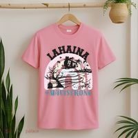 Lahaina Maui Strong Lahaina Banyan Tree Maui Hawaii Shoreline T-Shirt thumb 2