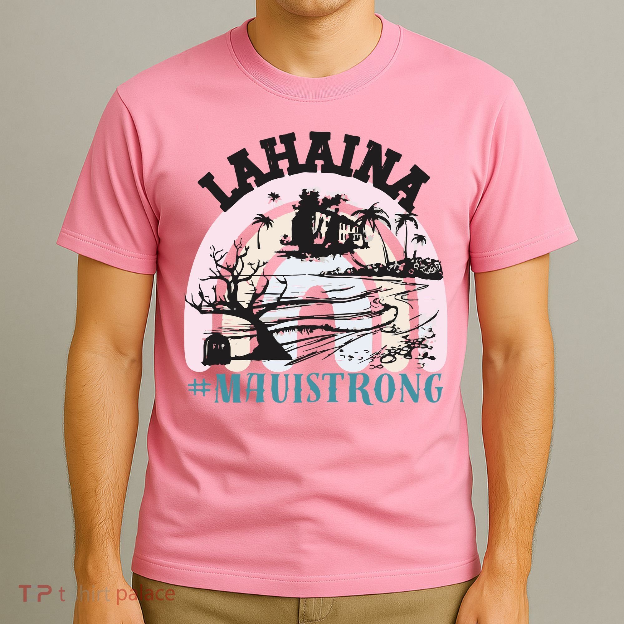 Lahaina Maui Strong Lahaina Banyan Tree Maui Hawaii Shoreline T-Shirt