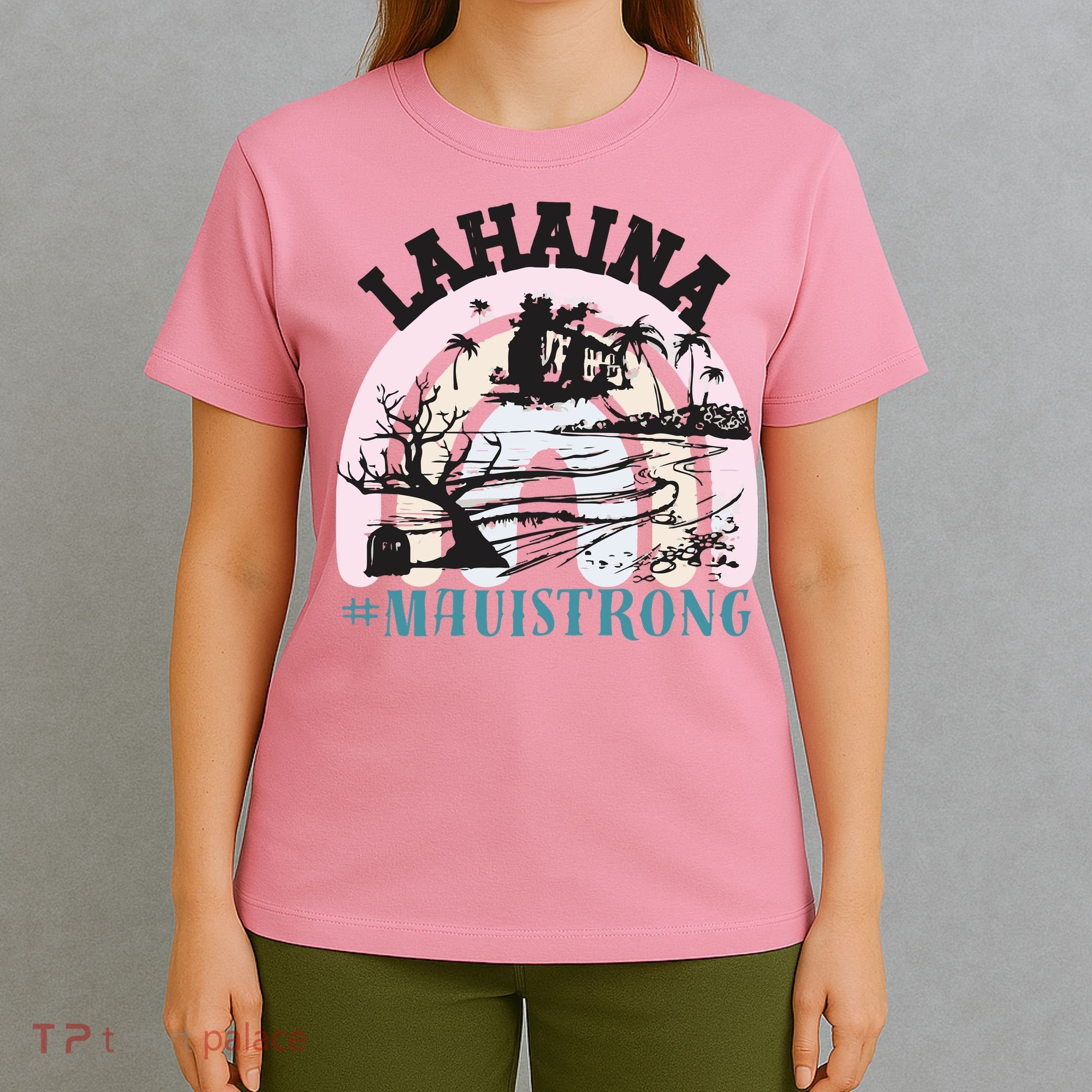 Lahaina Maui Strong Lahaina Banyan Tree Maui Hawaii Shoreline T-Shirt