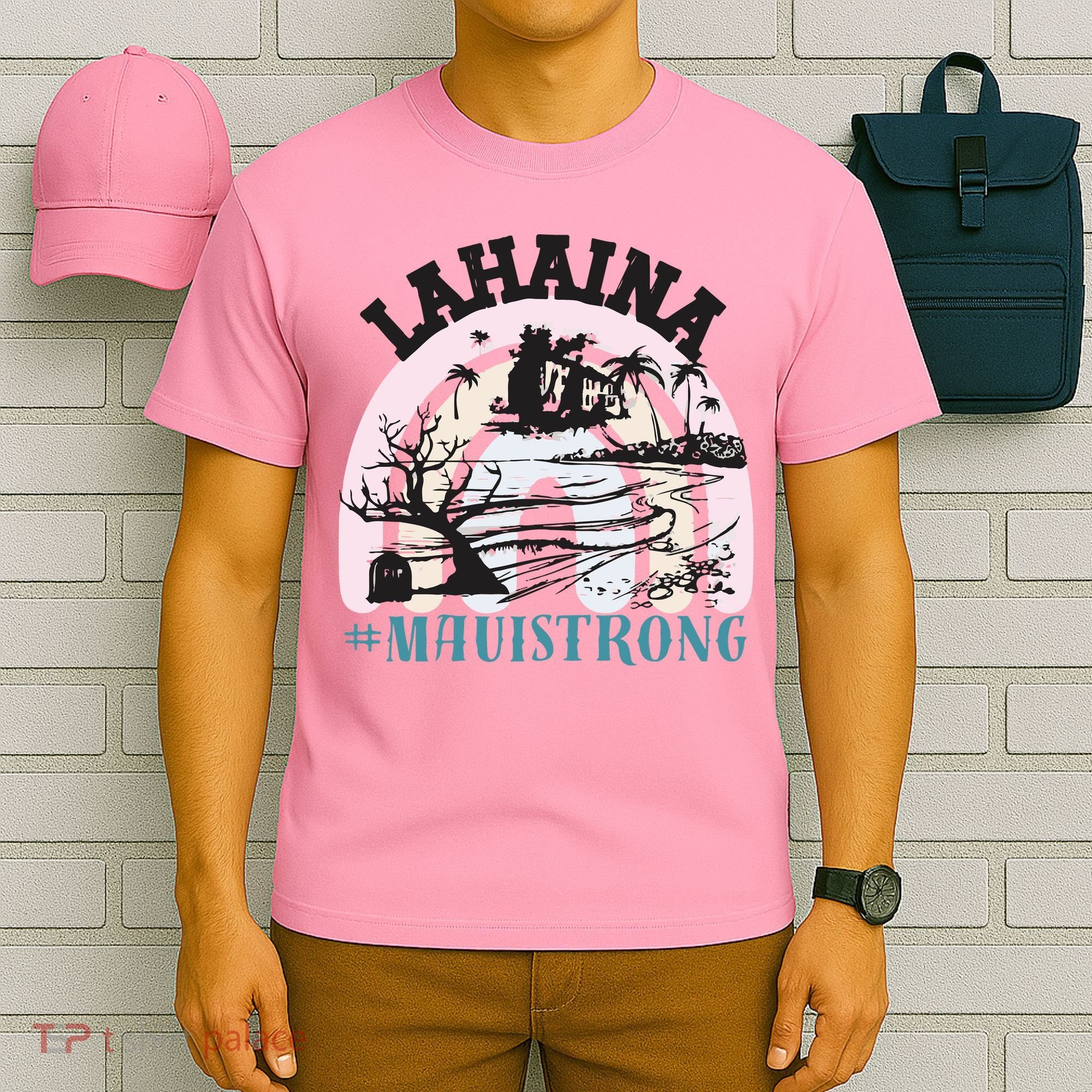 Lahaina Maui Strong Lahaina Banyan Tree Maui Hawaii Shoreline T-Shirt