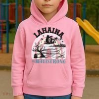 Lahaina Maui Strong Lahaina Banyan Tree Maui Hawaii Shoreline Kids Hoodie thumb 2