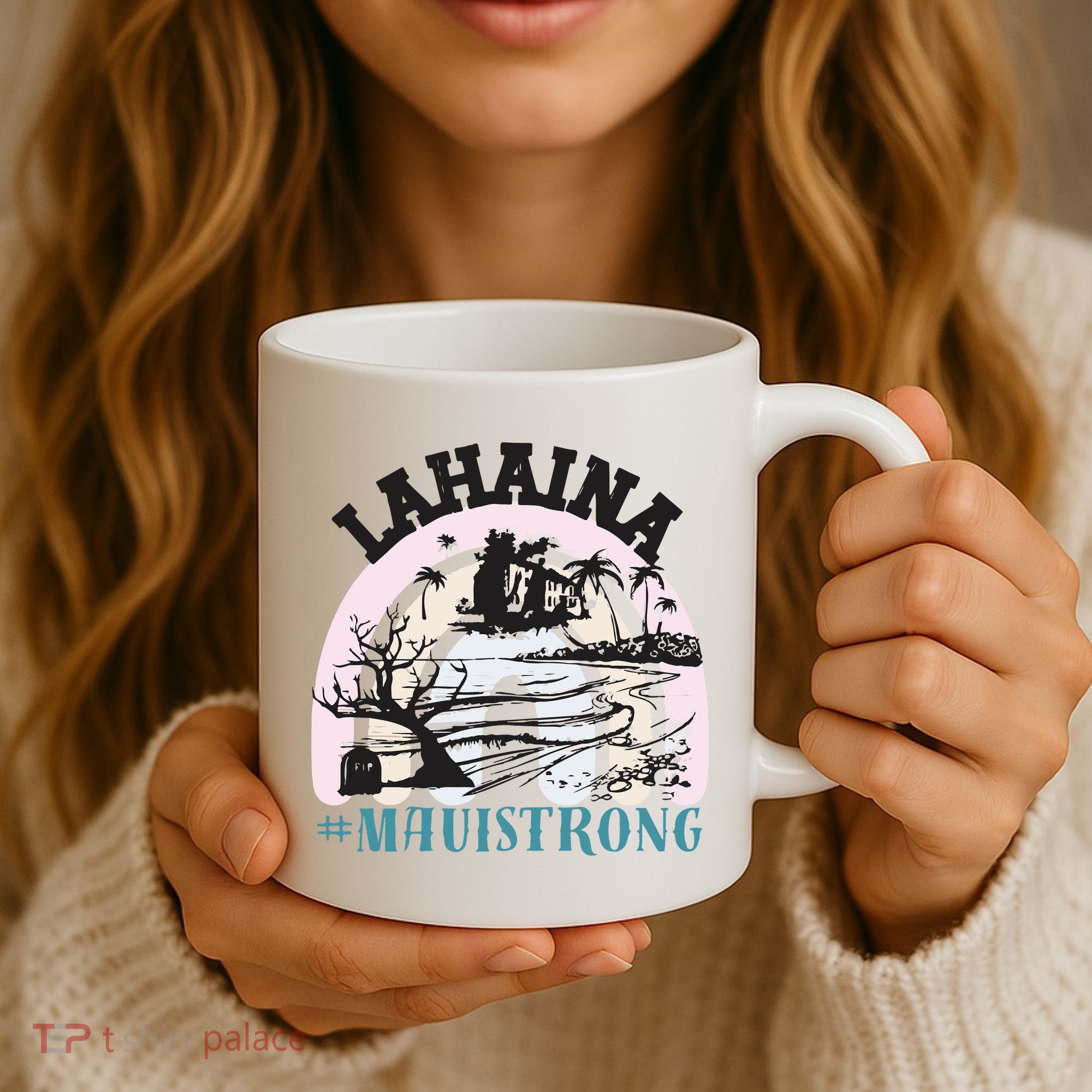 Lahaina Maui Strong Lahaina Banyan Tree Maui Hawaii Shoreline Coffee Mug