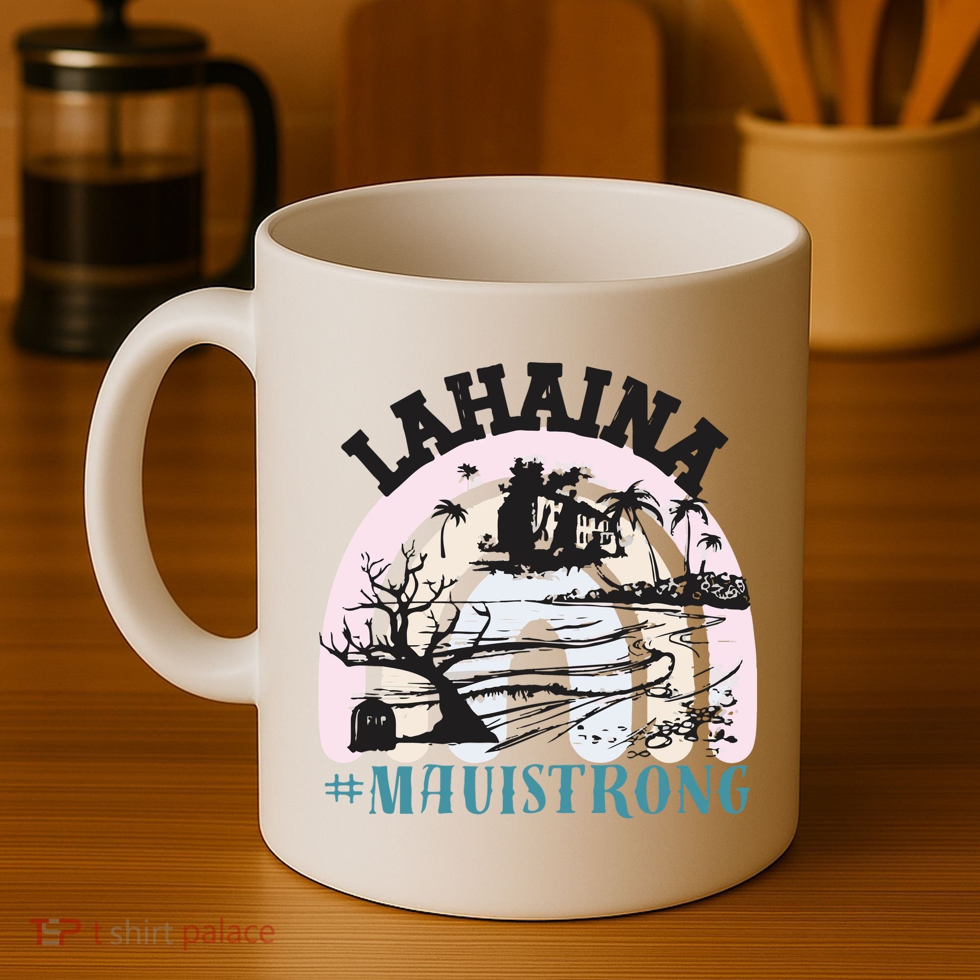 Lahaina Maui Strong Lahaina Banyan Tree Maui Hawaii Shoreline Coffee Mug