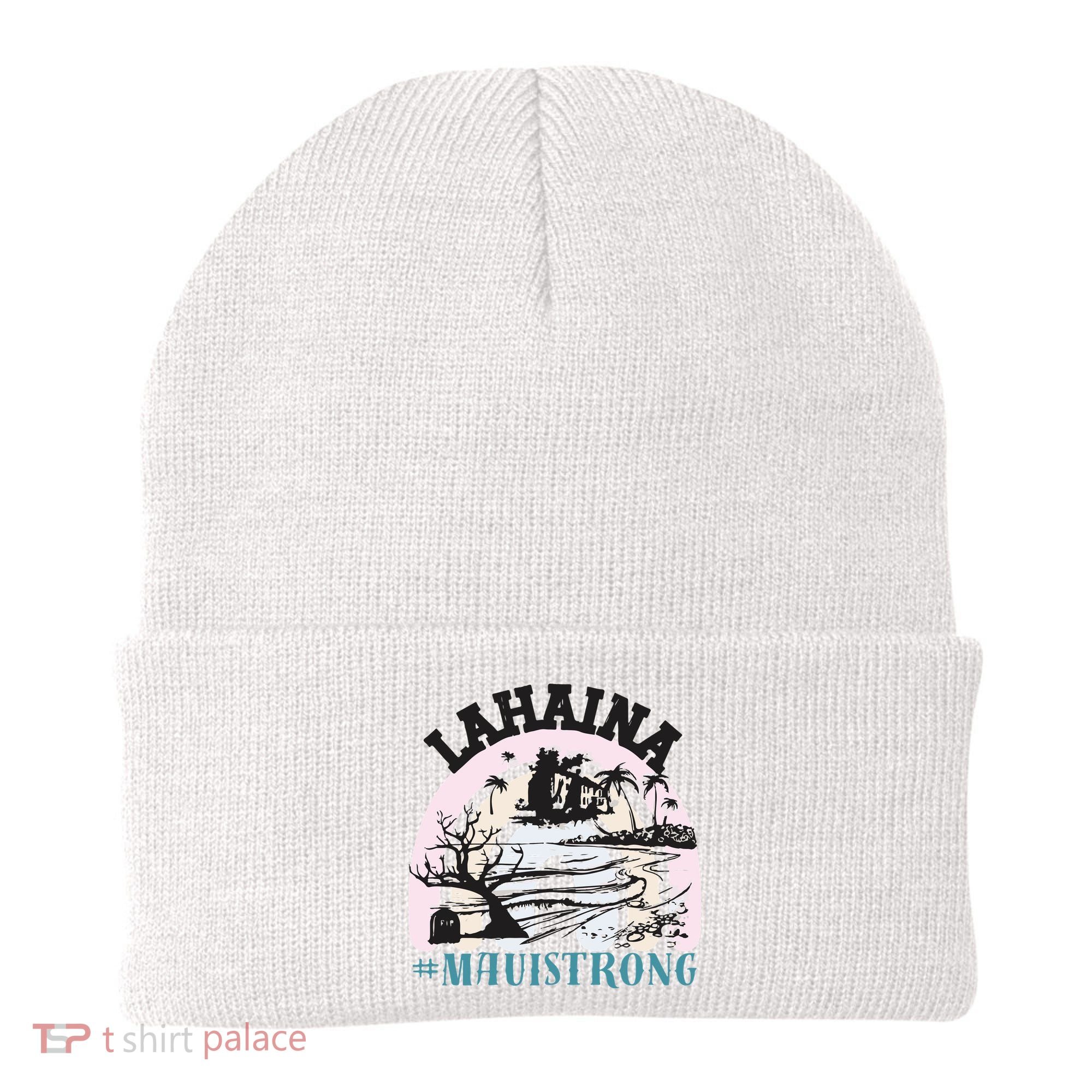 Lahaina Maui Strong Lahaina Banyan Tree Maui Hawaii Shoreline Beanie