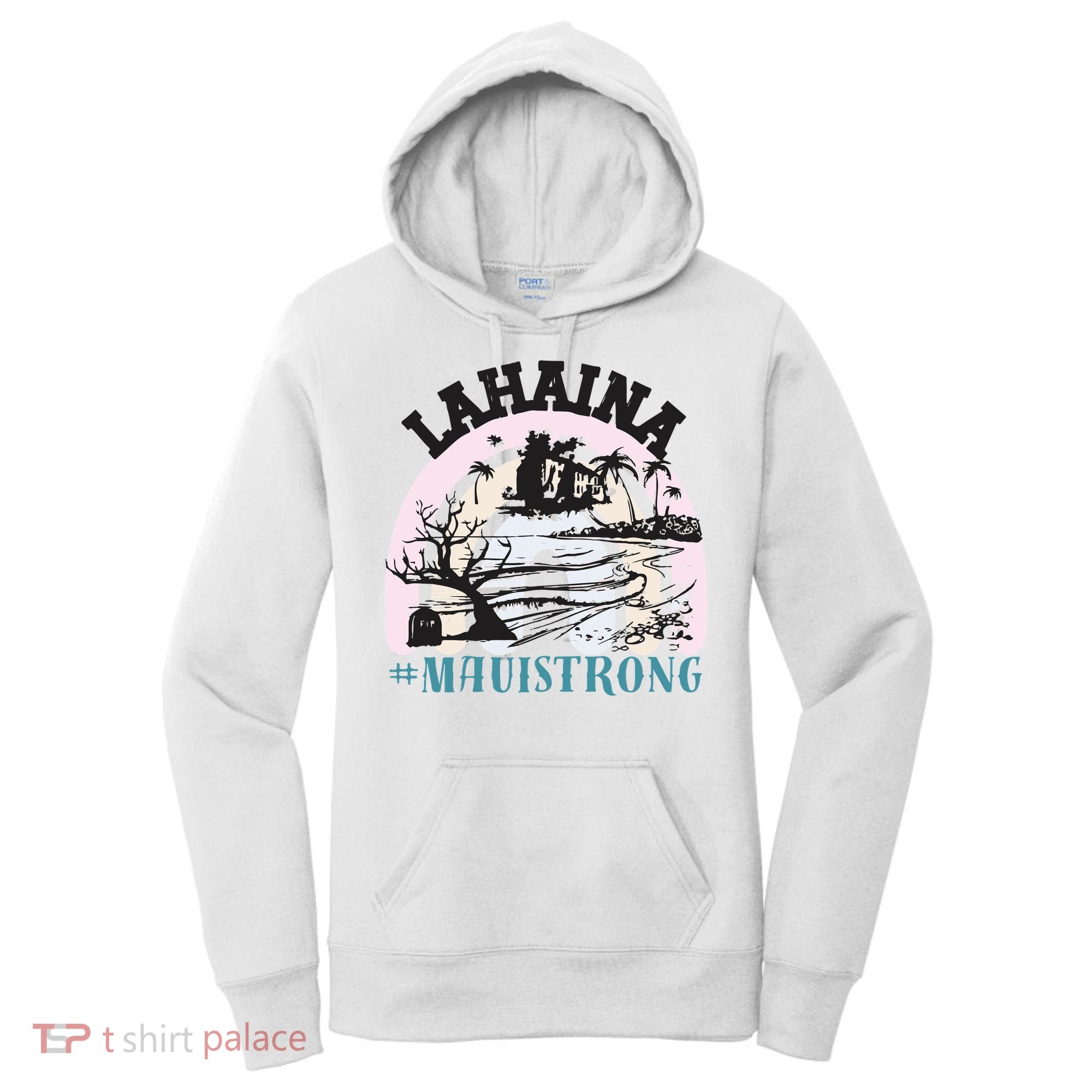 Lahaina Maui Strong Lahaina Banyan Tree Maui Hawaii Shoreline Women's Hoodie