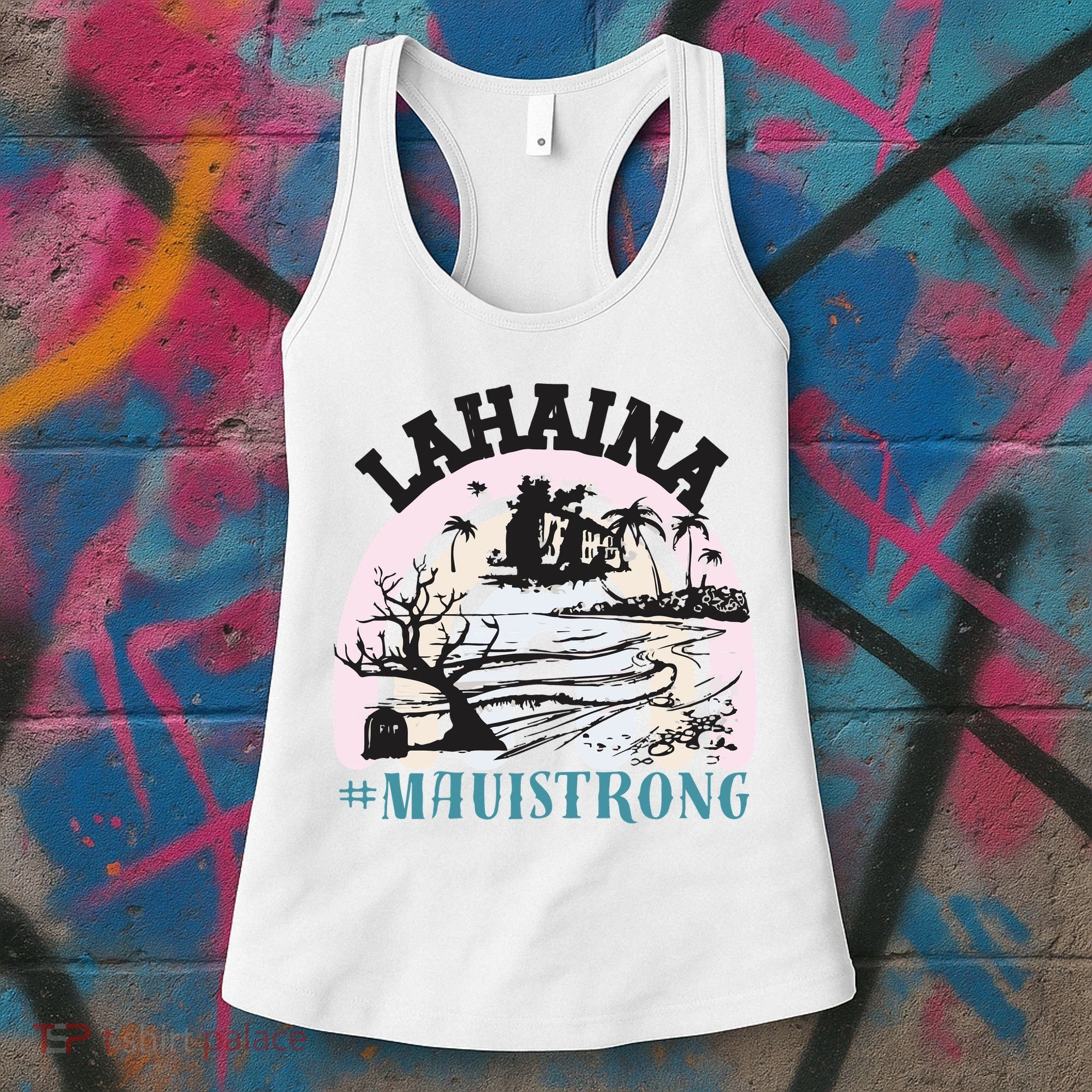 Lahaina Maui Strong Lahaina Banyan Tree Maui Hawaii Shoreline Women's Tank Top